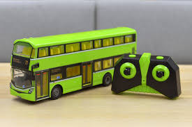 A toy bus with no driver figure